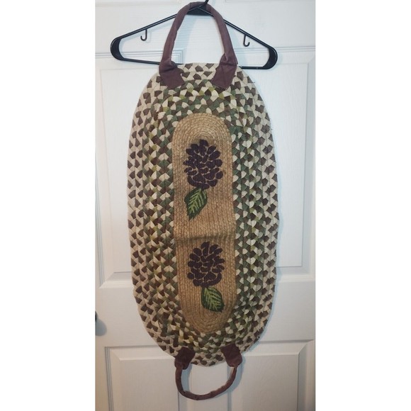 Firewood Log Carrier Cotton Jute Rustic Primitive Decor - Picture 1 of 10